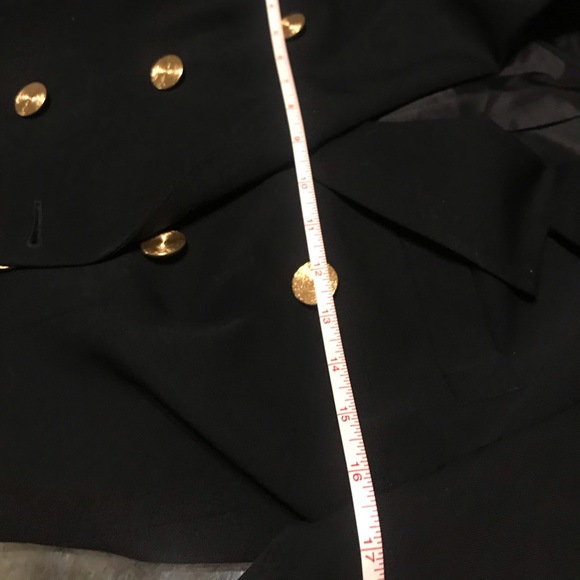 Seville petites vintage cropped style pea coat: 6P - Picture 2 of 4